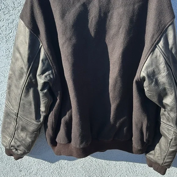 Spurs jacket w leather sleeves